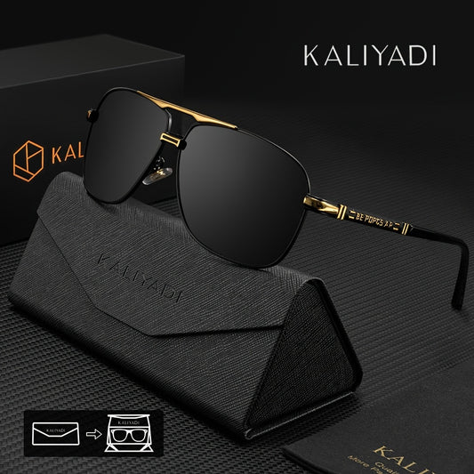 KALIYADI New Men's Birthday Gift Choice Classic Fashion Men's Polarized with Eyewear Case and Cloth Suitable for Traveling St. Patrick's Day Mardi Gras Easter Christmas, Eyewear, Gear, Trendy Eyewear, Stylish Shades, Durable