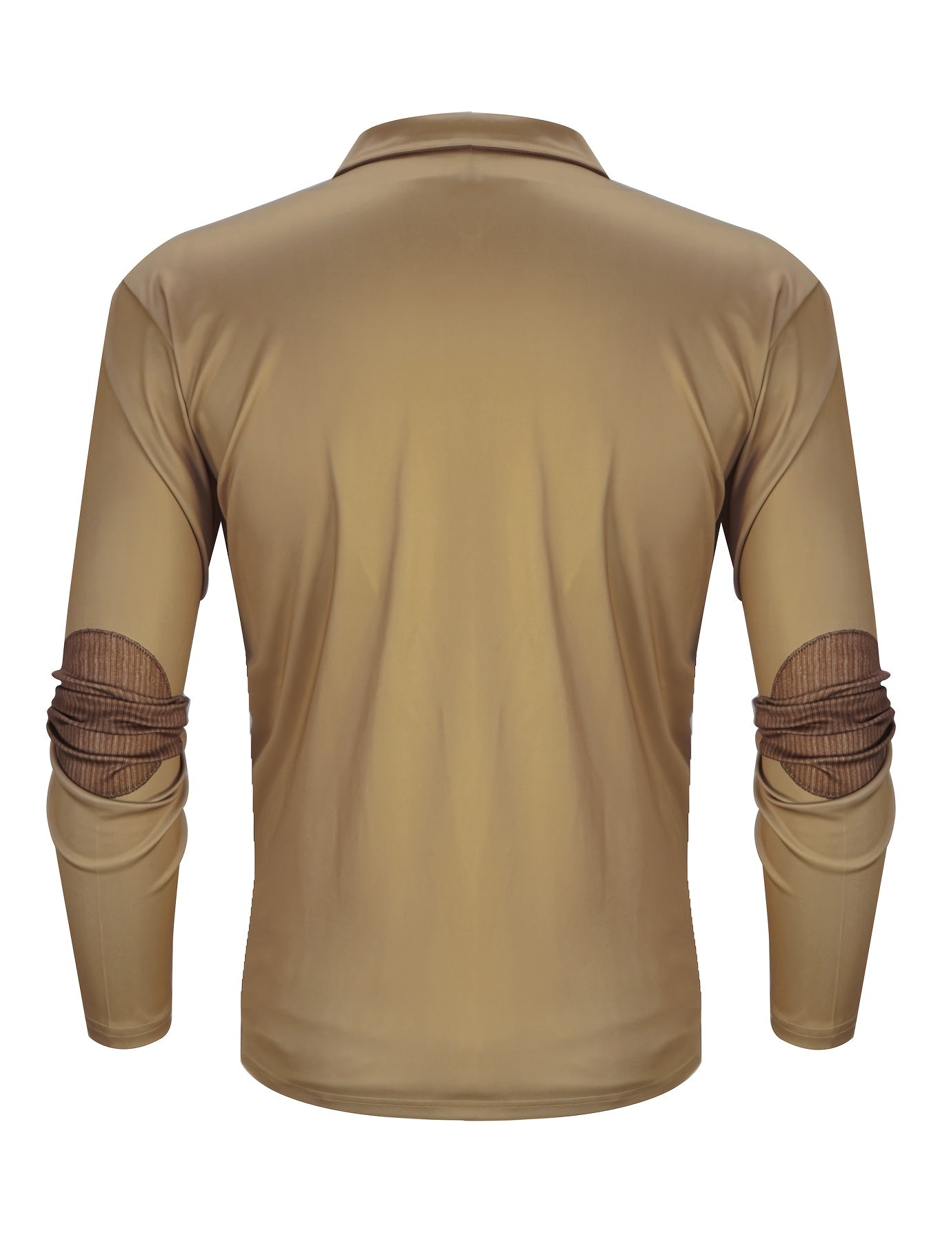 Autumn Distressed Style Sailboat Print Men'S Casual Comfortable Long-Sleeved Polo Shirt Inner Cloth