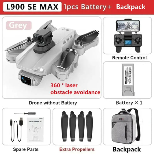 L900 Pro SE MAX GPS Drone 4K Professional Dual HD Camera 5G WIFI 360° Brushless Motor Obstacle Avoidance Rc FPV Quadcopter Dron
