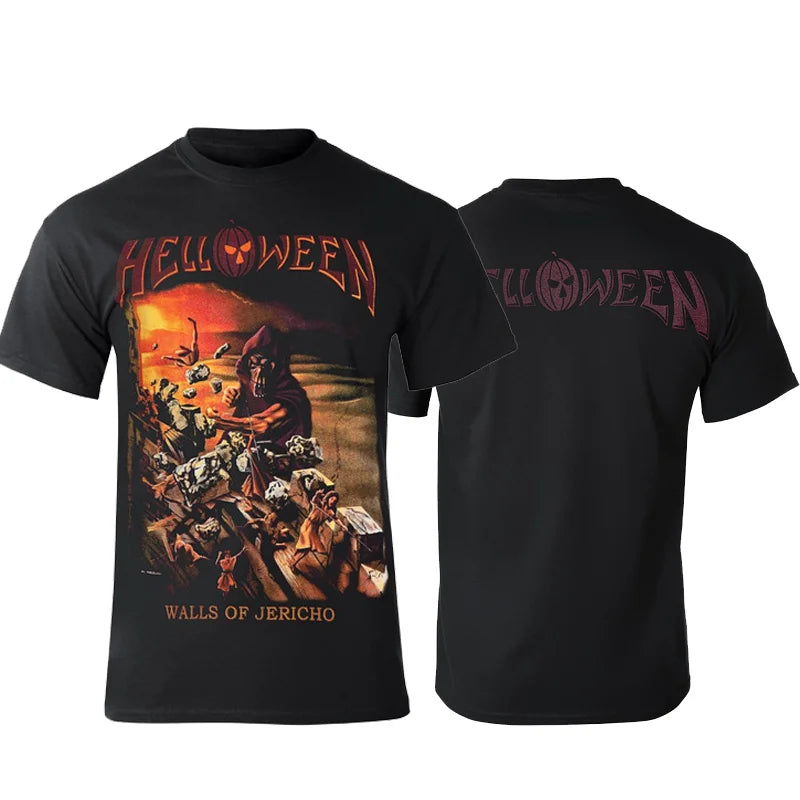2025 Classic Rock Helloween T-shirts Male 3D Print Men Women Hip Hop Trend Short Sleeve Tshirt Street Loose Casual Oversized Top