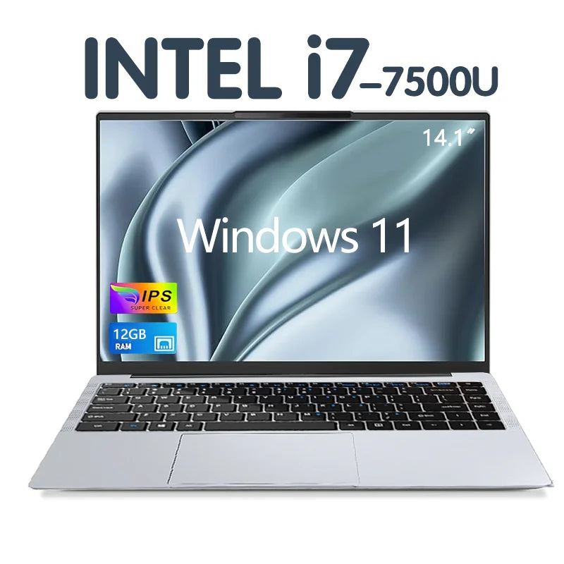 Windows 11  Office Laptop  intel core i7-7500U/intel Atom x7 A3950 12GB RAM 1TB/2TB SSD 4K HD  NoteBook Study Laptops