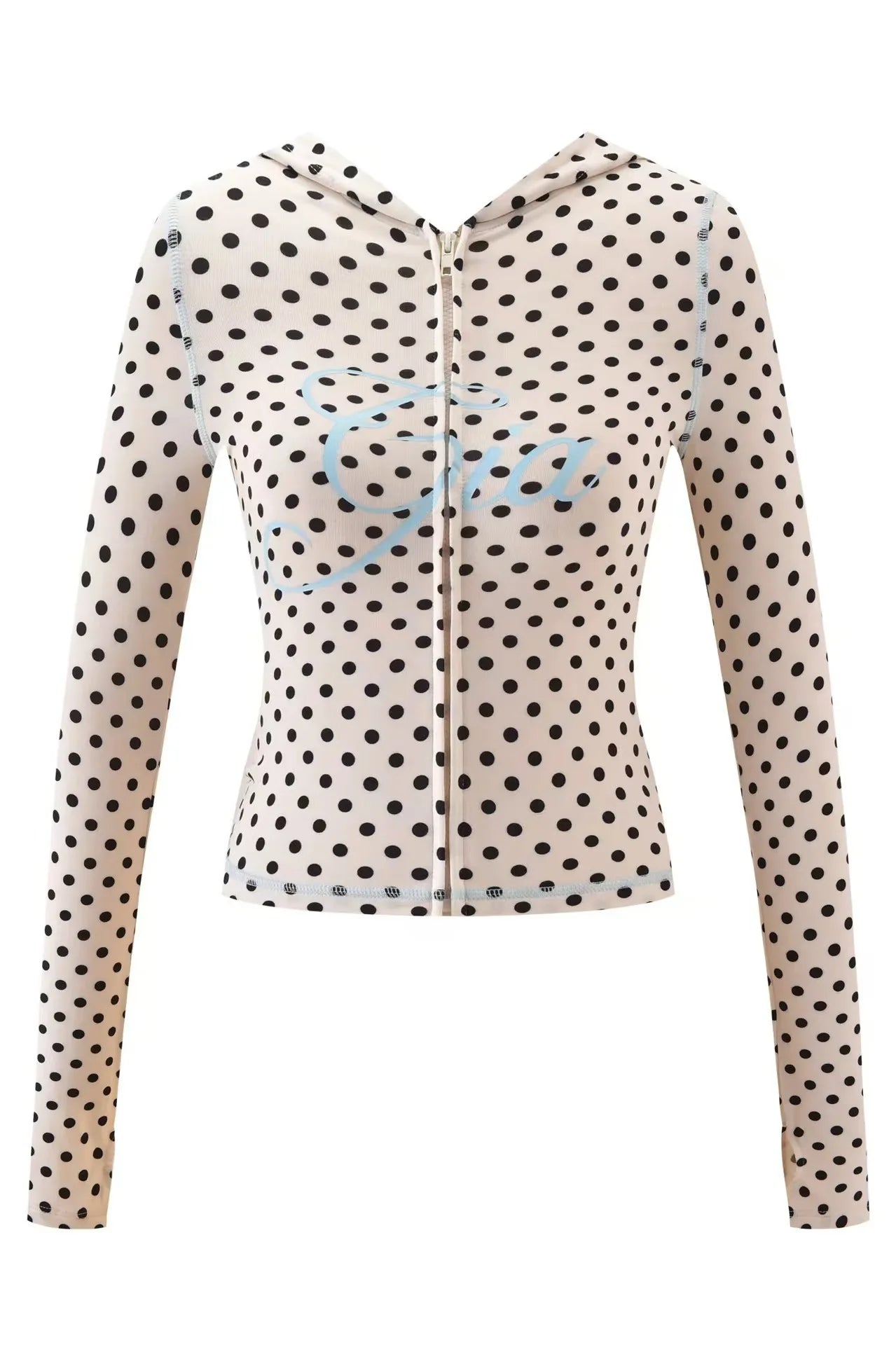 new shoulder letter printed open thread design slim fit hooded zipper short jacket shorts set