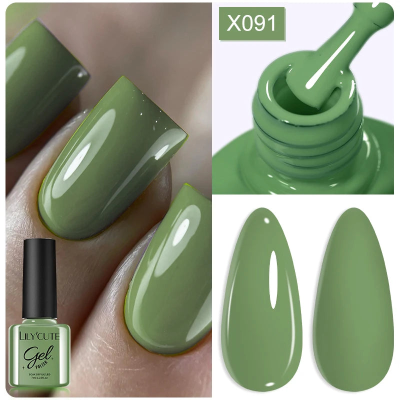 LILYCUTE 5ML Champagne Gold Reflective Glitter Liner Gel Nail Polish Bright Sparkling French Semi Permanent Nail Painting UV Gel