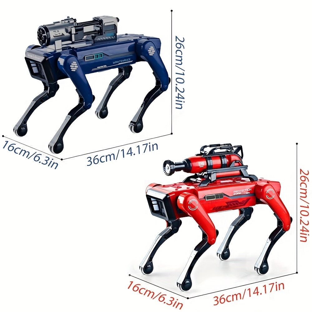 Cool AI robot dog, intelligent voice interactive robot dog, capable of spraying water mist, launching soft arrows, music and dance, programming, robotic arm, technology gift, remote control robot dog, Dog Robot, Robot Dogs Re