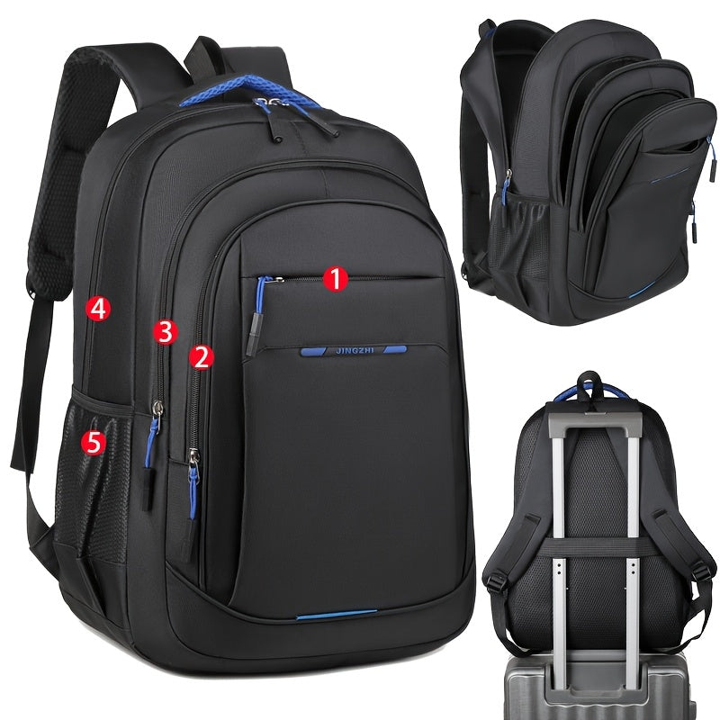 Durable Laptop Backpack with 17-Inch Laptop Compartment, Multiple Pockets & Adjustable Straps - Spacious Interior for Business & Travel, 48cm Long, 32cm Wide, Laptop Backpack, Travel Backpack, Sleek Backpack