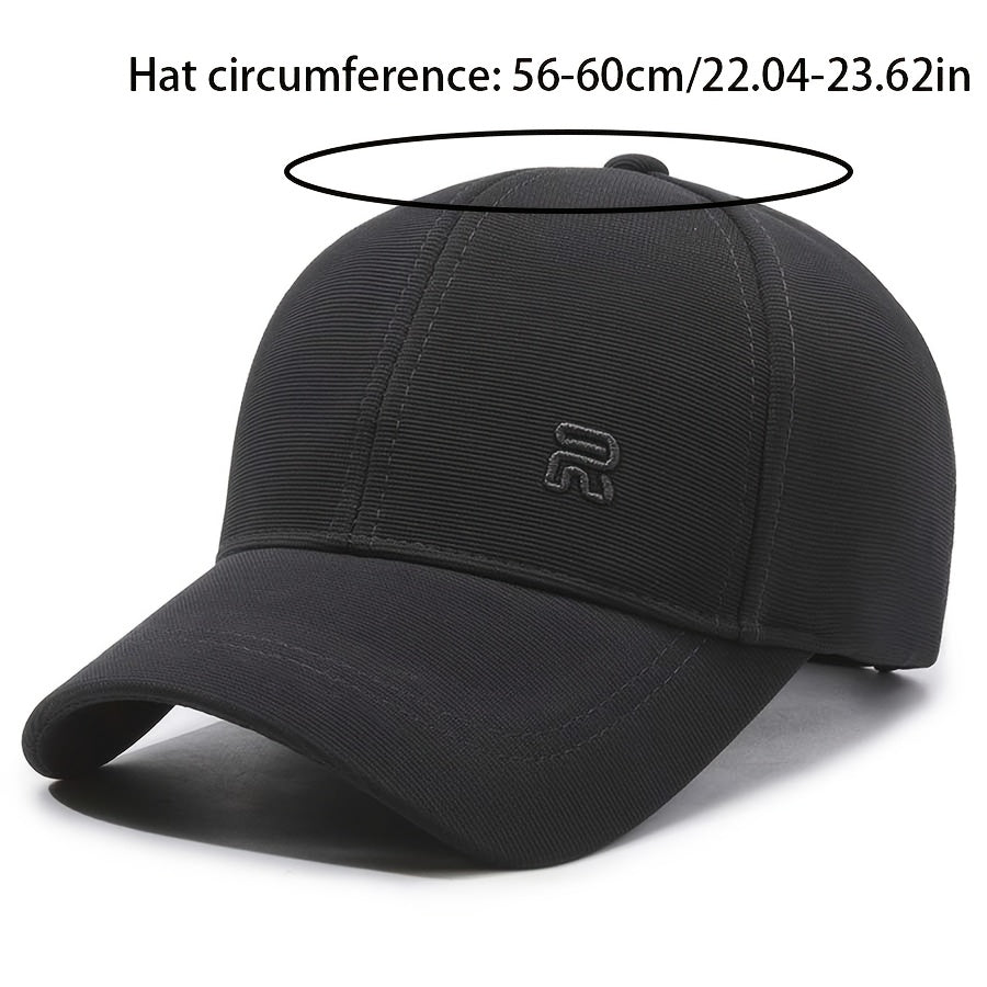 2pcs New Fashionable Baseball Cap, Thin and Breathable, Duckbill Cap, Outdoor Sunscreen Cap, Suitable for Hiking, Traveling, Christmas Gift, New Year Gift, Family Gift, Valentine'S Day Gift, Birthday Gift, Without Battery