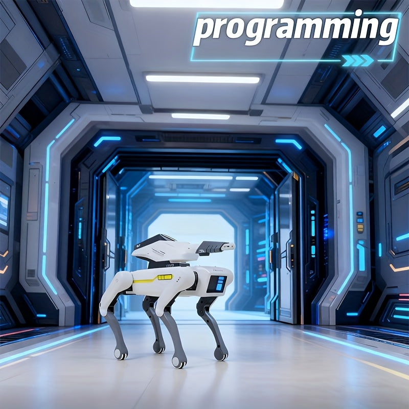 FACEGLE Smart Robotic Dog with AI Voice Control & App, 18 Modes (Kung Fu/Dance/Swimming), Wireless/ Compatible, USB, Voice Commands via Alexa-like System, Companion Robot Toy & s