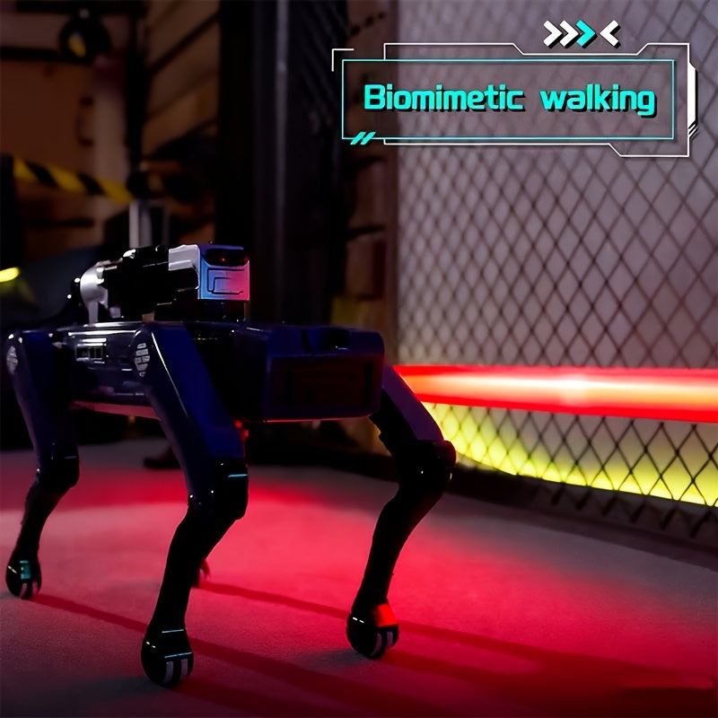 AI Robot Dog, Multi-Functional Robot Dog, 12 Voice Commands, Application Control, USB Charging, Perfect Holiday Gift and Prize, Fashionable Future Design, High-tech Gadget, Robot Toy