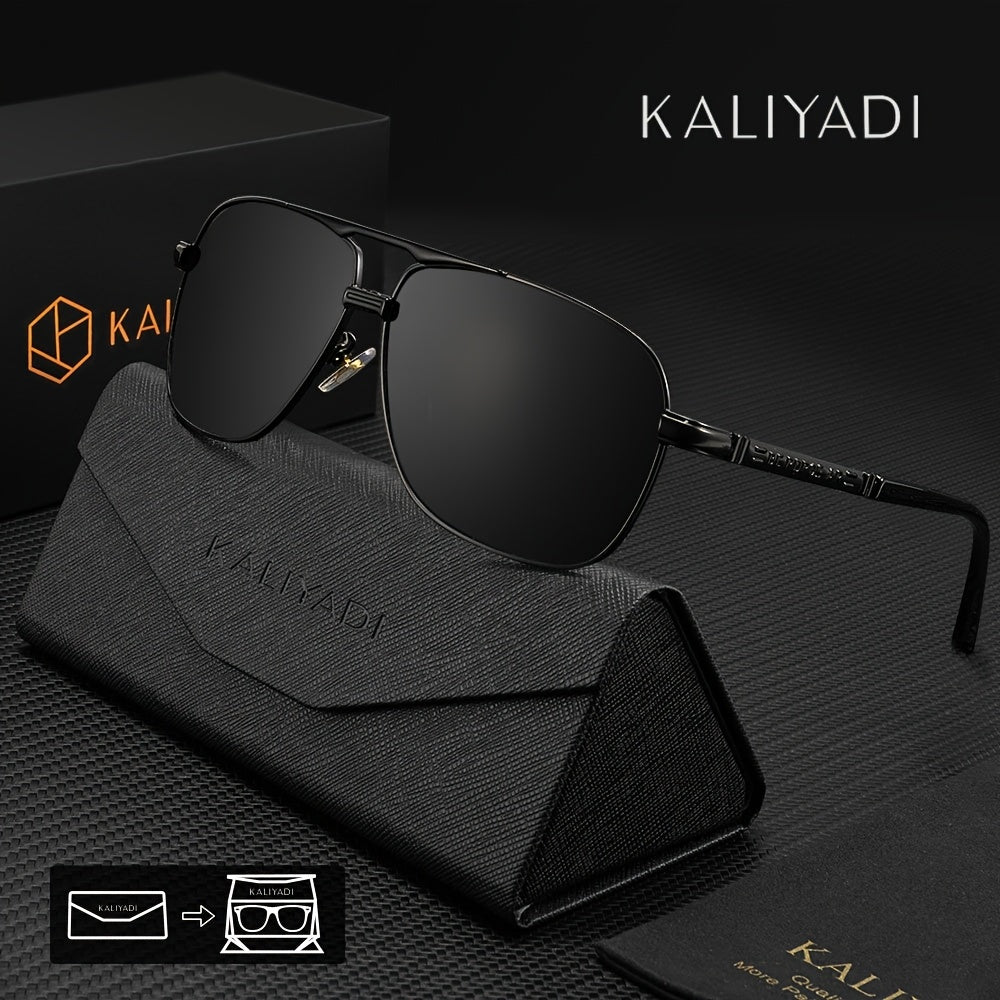 KALIYADI New Men's Birthday Gift Choice Classic Fashion Men's Polarized with Eyewear Case and Cloth Suitable for Traveling St. Patrick's Day Mardi Gras Easter Christmas, Eyewear, Gear, Trendy Eyewear, Stylish Shades, Durable