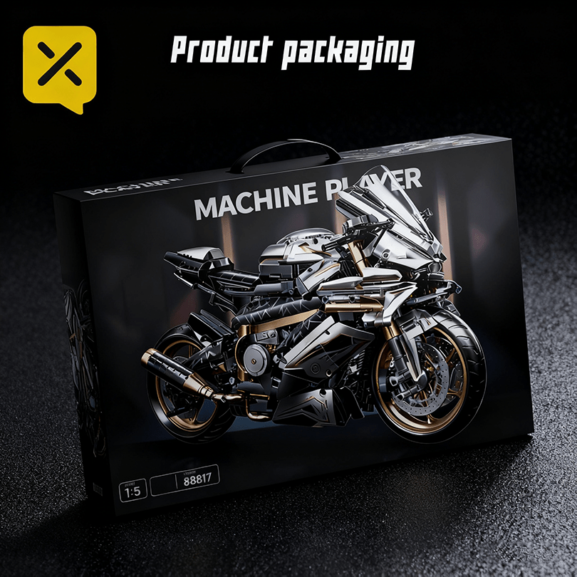[2000+ Pcs Platinum Motorcycle Building Blocks] High-Tech Assembly Model | Suitable for Teens And Adults | Challenging Engineering Toy | Perfect for Holiday Gifts/Thanksgiving/Halloween/Christmas/New Year Gifts