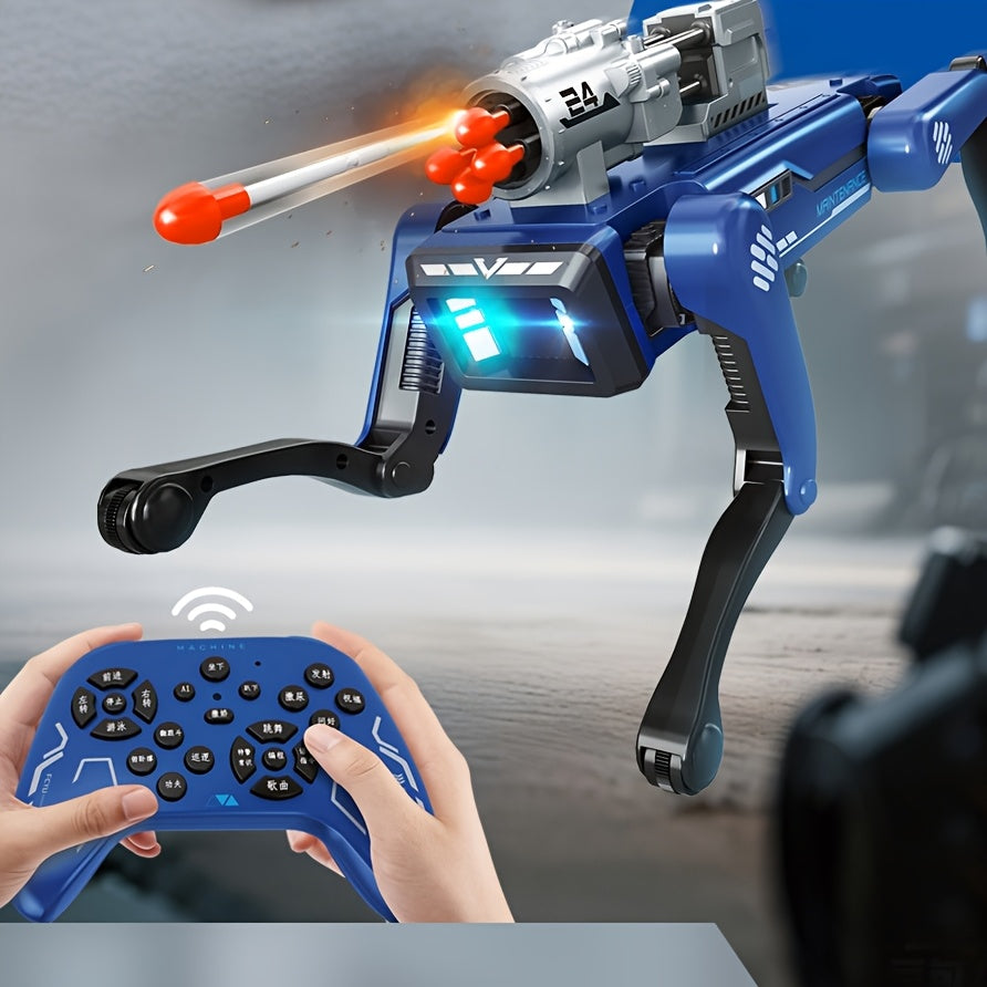 AI Robot Dog, Multi-Functional Robot Dog, 12 Voice Commands, Application Control, USB Charging, Perfect Holiday Gift and Prize, Fashionable Future Design, High-tech Gadget, Robot Toy