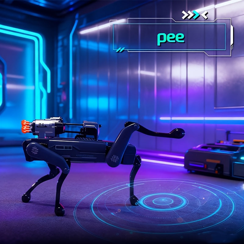 AI Robot Dog, Multi-Functional Robot Dog, 12 Voice Commands, Application Control, USB Charging, Perfect Holiday Gift and Prize, Fashionable Future Design, High-tech Gadget, Robot Toy