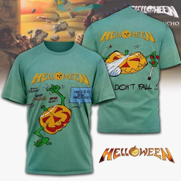 2025 Classic Rock Helloween T-shirts Male 3D Print Men Women Hip Hop Trend Short Sleeve Tshirt Street Loose Casual Oversized Top