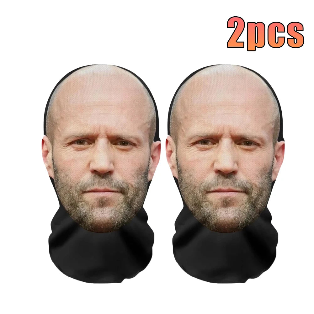 2025 New 3D Printed Mask Elastic Mesh Cosplay Headwear Hip Hop Fashion Full Face Mask For Men Women Balaclava Hood Hat Headgear