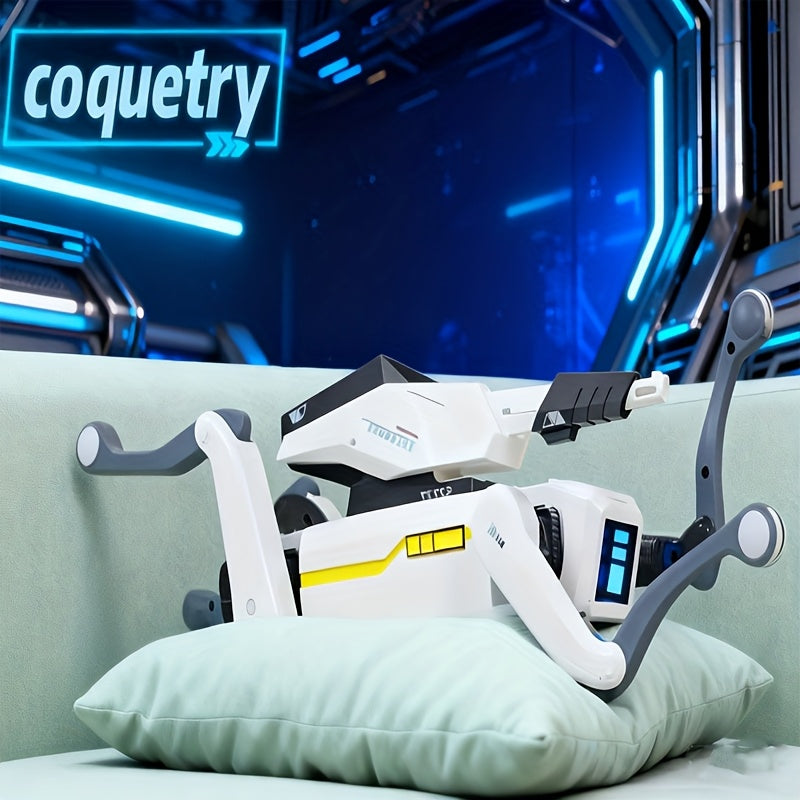 FACEGLE Smart Robotic Dog with AI Voice Control & App, 18 Modes (Kung Fu/Dance/Swimming), Wireless/ Compatible, USB, Voice Commands via Alexa-like System, Companion Robot Toy & s